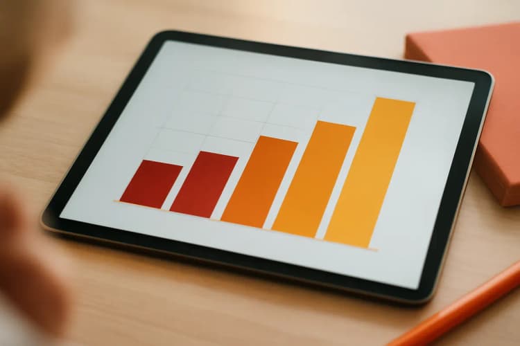 Gráfico de barras mostrando a variação salarial de gestores de tráfego.
