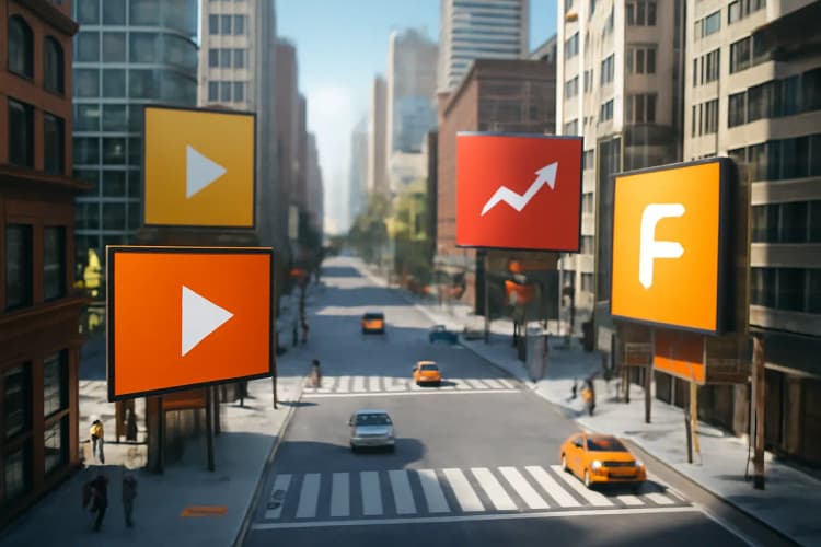 Diferentes tipos de tráfego pago: pesquisa, display, social media