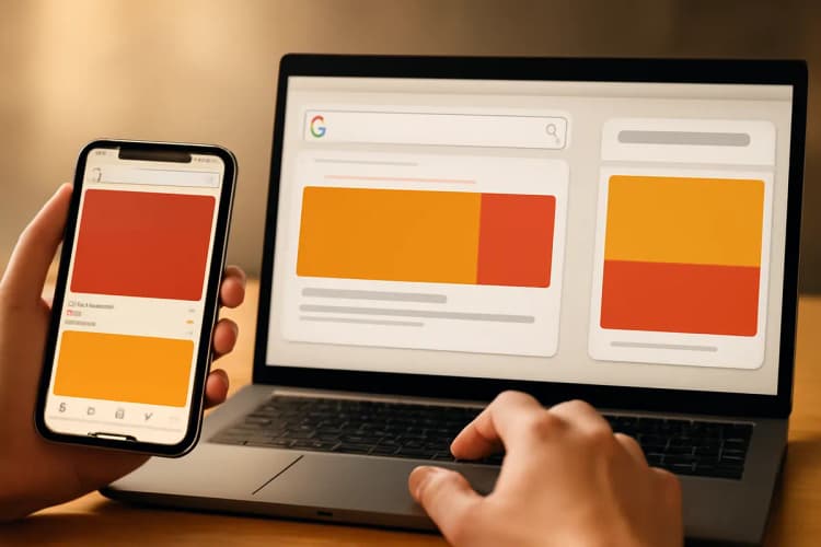 Exemplos de mídia paga: anúncios em redes sociais, busca e display.